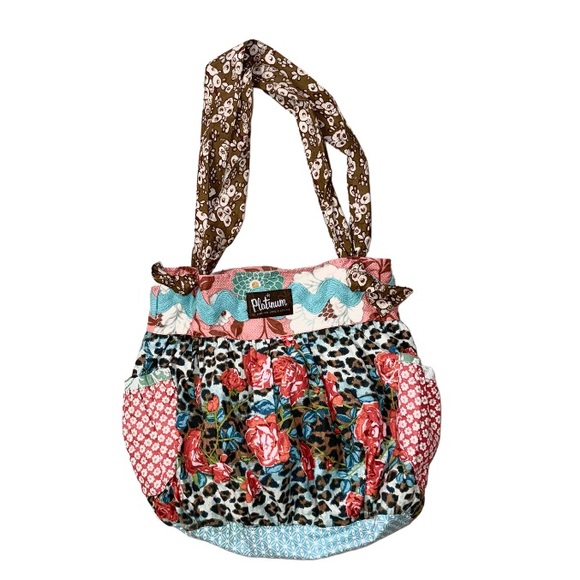 MATILDA JANE cheetah floral women’s girls’s TOTE BAG PURSE - Picture 6 of 12